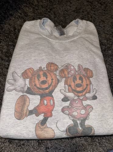 Halloween Crewneck Mickey And Mini Gray