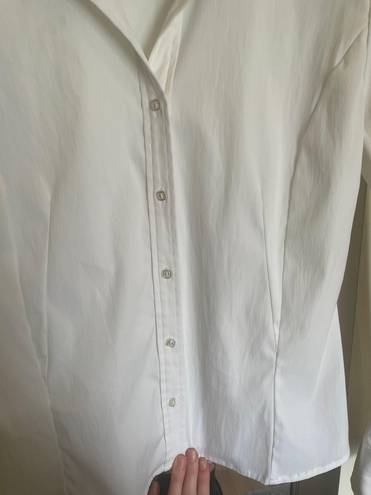 Nordstrom Como White Button Down Blouse