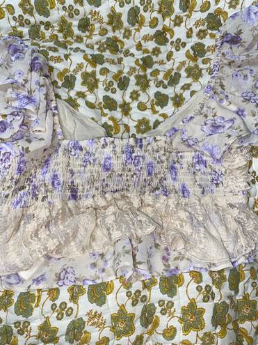 Free People Purple Floral top