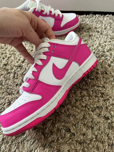 Nike Dunk Low Active Fushia Size 6y 7.5w