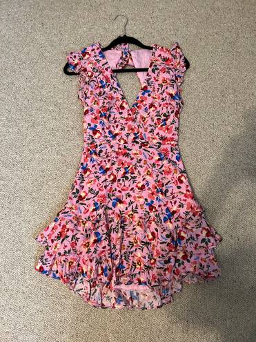 Hello Molly Pink Floral Mini Dress