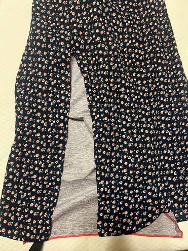 Good Luck Gem Floral  Midi Skirt