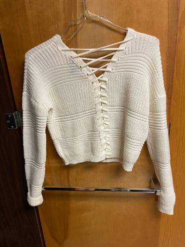 White Swearer Crop Top