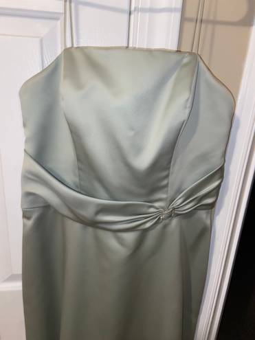 Lee sage green marie  prom dress