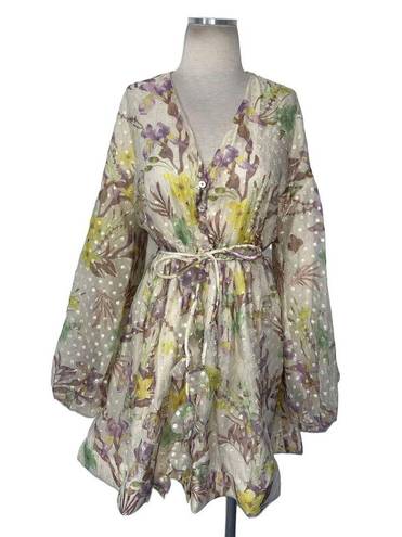 Alexis  Behati Dress in Floral Embroidered Medium New Womens Floral Mini