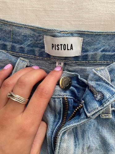 Pistola Distressed Jean Shorts