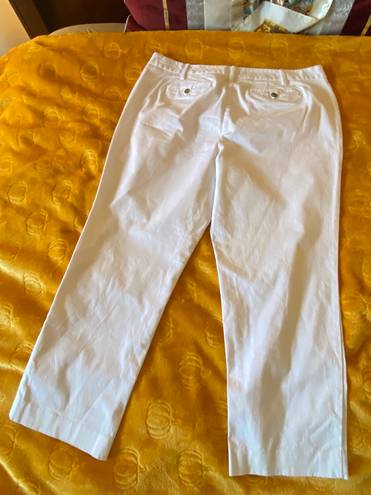 Lands'End Women's Mid Rise Classic Straight Leg Chino Ankle Pants NWOT