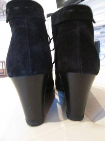 Via Spiga  Fedora Black Suede Booties - Sz 8