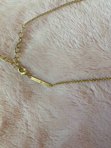 Kendra Scott Gold Necklace in Azalea Illusion