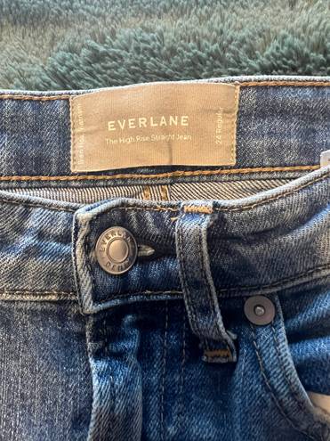 Everlane High Rise Straight Leg Jeans