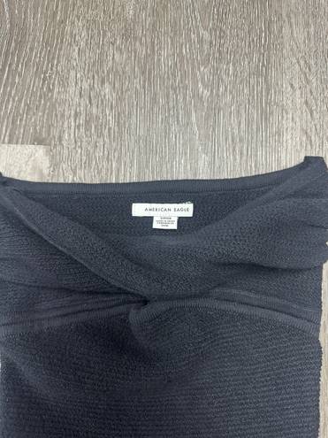 American Eagle Outfitters Cropped Sweater Knit Twist Tube Top