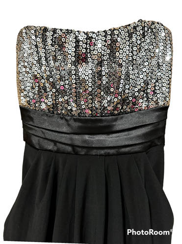 Deb store Deb Strapless Sequined Mini Dress (S)