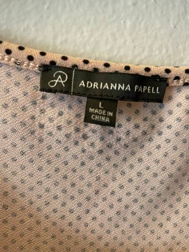 Adrianna Papell Short Sleeve Blouse Large