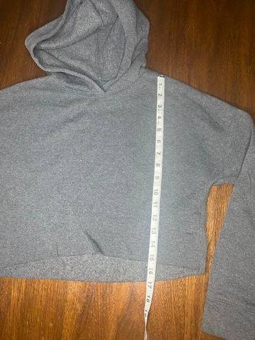 Ci Sono Cropped Hoodie Charcoal Gray