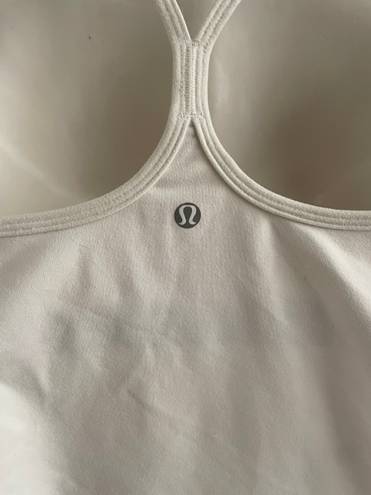 Lululemon Power Y Tank Everlux *Asia Fit White 