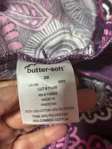 Butter Soft Scrub Top 2X