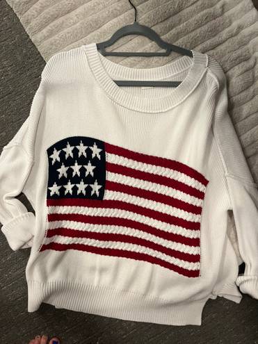 AMERICAN FLAG LIGHTWEIGHT SWEATER Size L