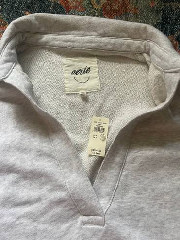 Aerie Short Sleeved Polo Sweatshirt