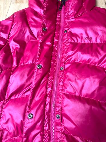 Lole Long Pink Puffer Jacket