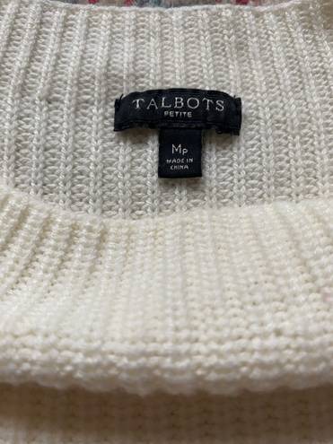 Talbots White Knitted Sweater