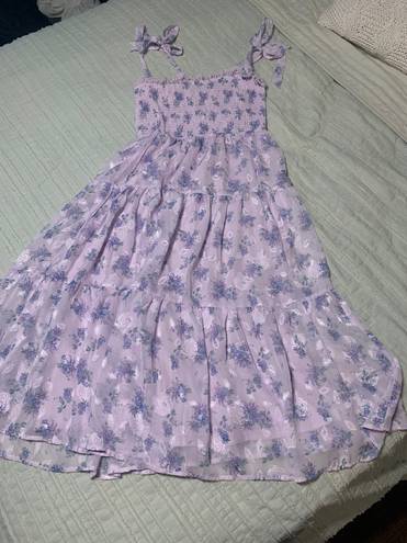 Altar'd State Purple Floral Dress