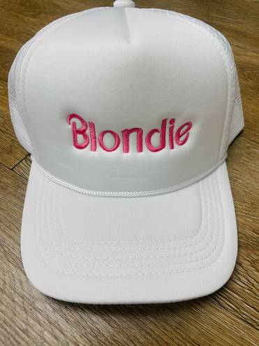 Blondie Trucker Hat White