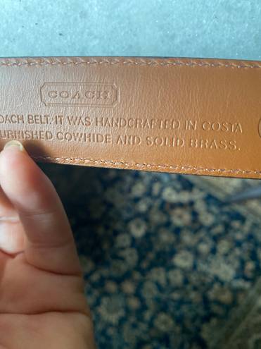 Coach Vintage Leather Belt