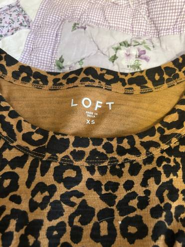 The Loft  Long Sleeve Leopard Shirt 