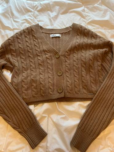 Hollister Brown cropped  sweater