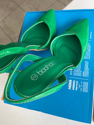 Boohoo Green Heels