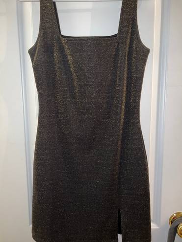 Forever 21 Black And Gold Sparkle Dress