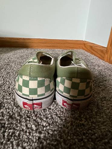 Vans Green Checkered