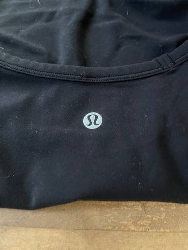 Lululemon Black Long Sleeve Shirt Scrunched