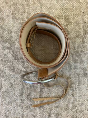 United Colors Of Benetton Wide Tan Dress Belt Size M-Lrg 35-42 Inches