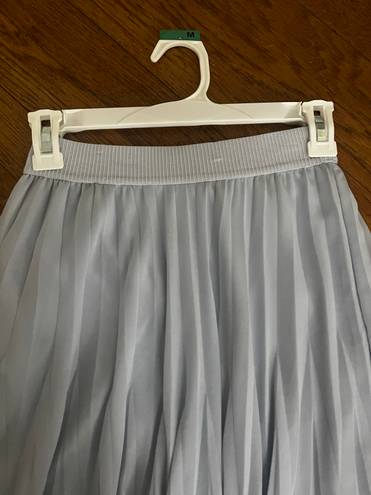 H&M Blue Pleated Skirt