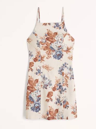 Abercrombie & Fitch Floral Linen Mini Dress