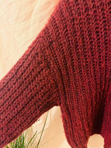 American Eagle Oversized Maroon Sweater