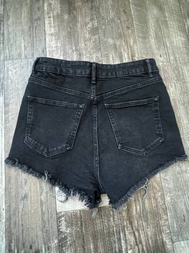 ZARA black denim shorts