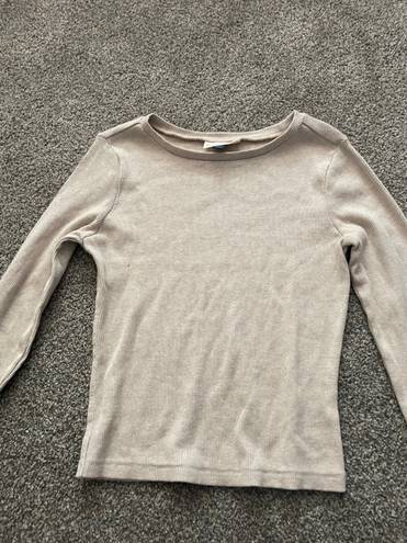 Universal Threads Universal Thread Tan Tight Long Sleeve 