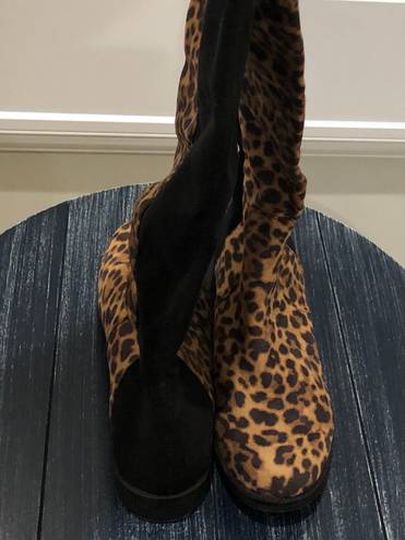 Unisa Leopard Print Boots