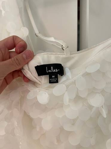 Lulus White Sequin Dress