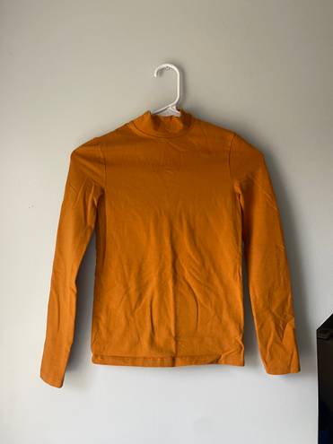 American Apparel Orange Turtleneck 