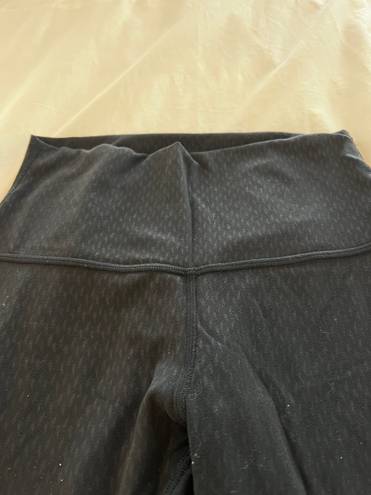 Lululemon black embossed align leggings 23”