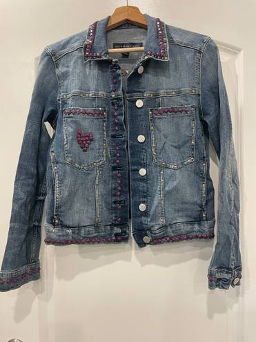 Rock & Republic Distressed/Studded Jean Jacket