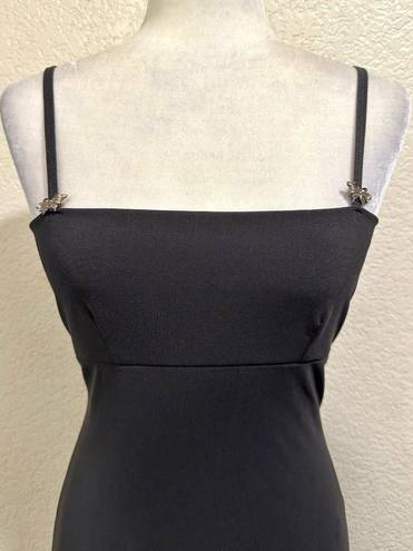 Charlotte Russe Vintage 90s Grey Mini Tank Butterfly Dress