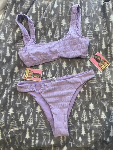 Strawberry milkbob swimsuit Purple