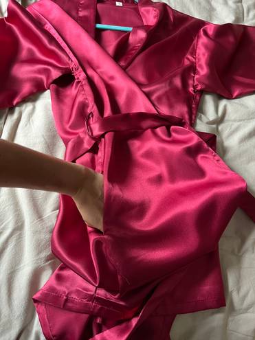 Red Satin Robe