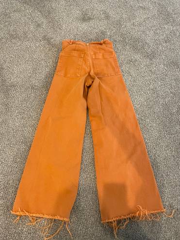 ZARA burnt orange military jeans