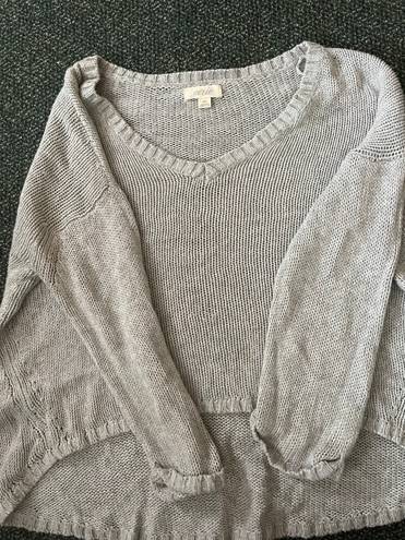 Aerie Gray V Neck Sweater