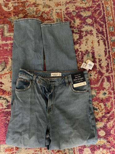 Abercrombie & Fitch curve love slim straight high rise jeans